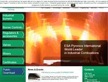 Tablet Screenshot of esapyronics.com